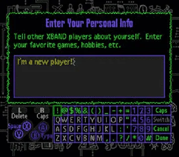 XBAND (USA) screen shot game playing